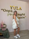 Ninthe Ruffel Jurk - Offwhite