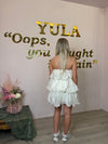 Ninthe Ruffel Jurk - Offwhite