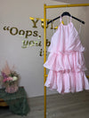 Ninthe Ruffel Jurk - Roze