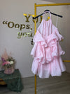 Ninthe Ruffel Jurk - Roze
