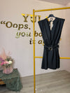 Skye Playsuit met Blote Rug - Zwart