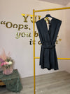 Skye Playsuit met Blote Rug - Zwart